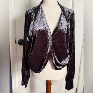 Velvet Grey Cardigan medium